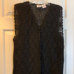 Hand crocheted Vest Size S NWT